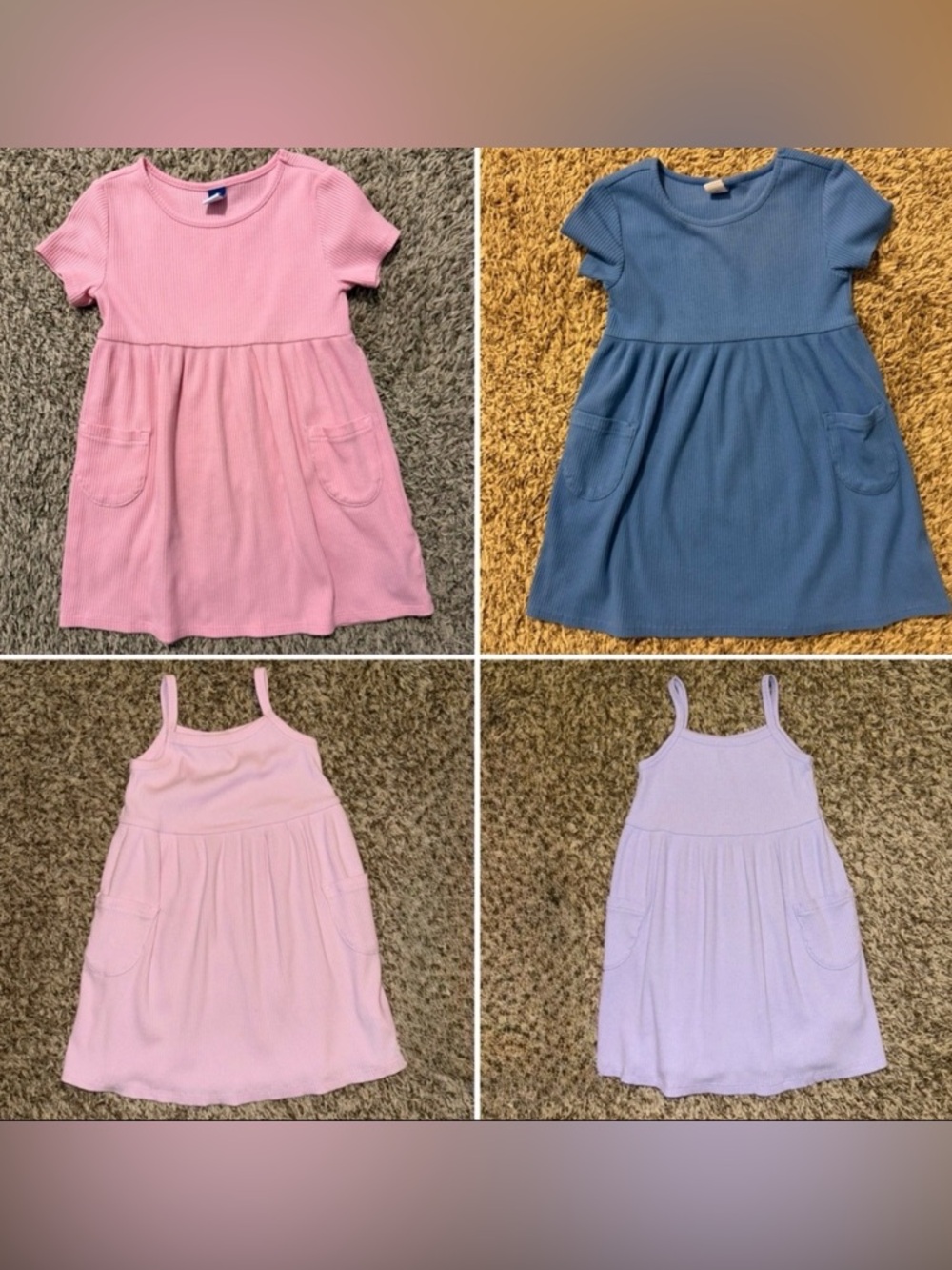 Old Navy Toddler Girl Ribbed Dress Bundle